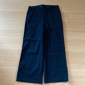 Old Navy high waist, wide leg black dress pants. Size L.